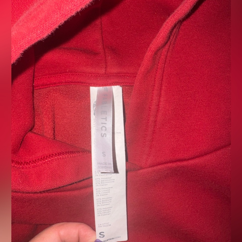 Fabletics Year Round Terry Hoodie Size Small - Picture 4 of 5